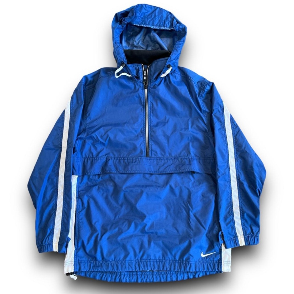 Vintage Blue Nike hoodie windbreaker